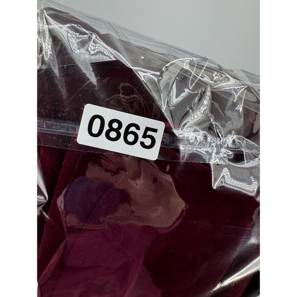 Maggy London Velvet Slip Dress Womens‎ Vintage Formal Burgundy Fitted Spaghetti - Picture 7 of 7